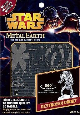 Star Wars Destroyer Droid Metal Earth 3D Model Kit FASCINATIONS