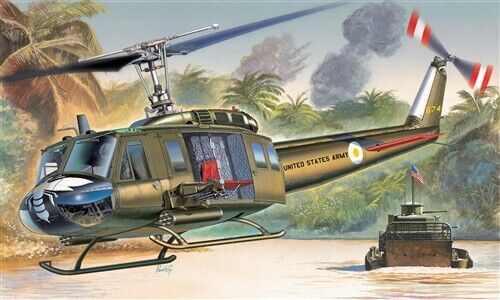 Bell UH-1D Slick Elicottero Helicopter 1:72 Plastic Model Kit ITALERI