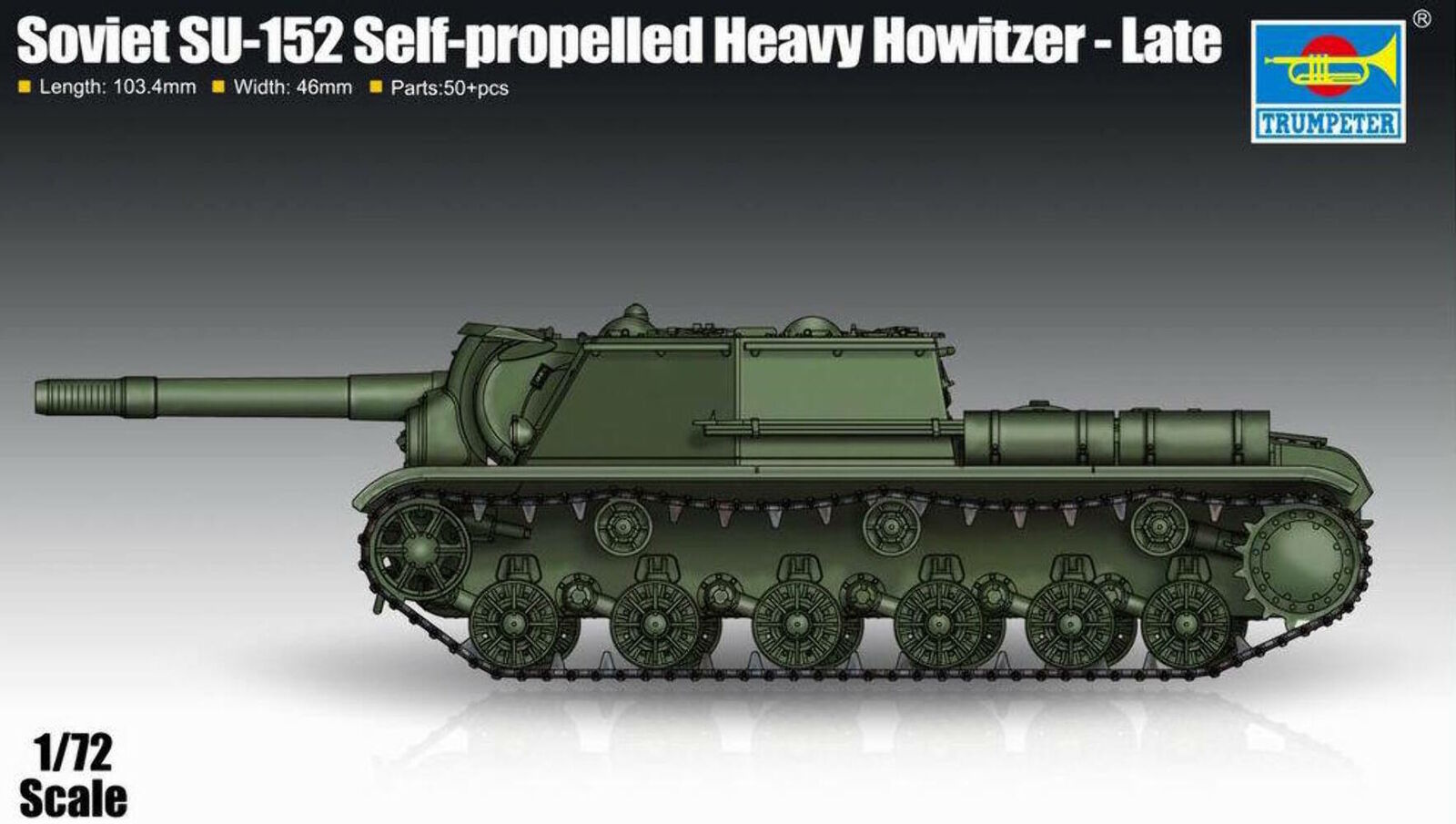Trumpeter SOVIET SU-152 SELF PROPELLED HEAVY HOWITZER LATE - Kit montaggio 1/72