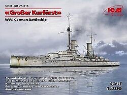 Grosser Kurfurst WWI German Battleship 1:700 ICMS015 - icm modellismo