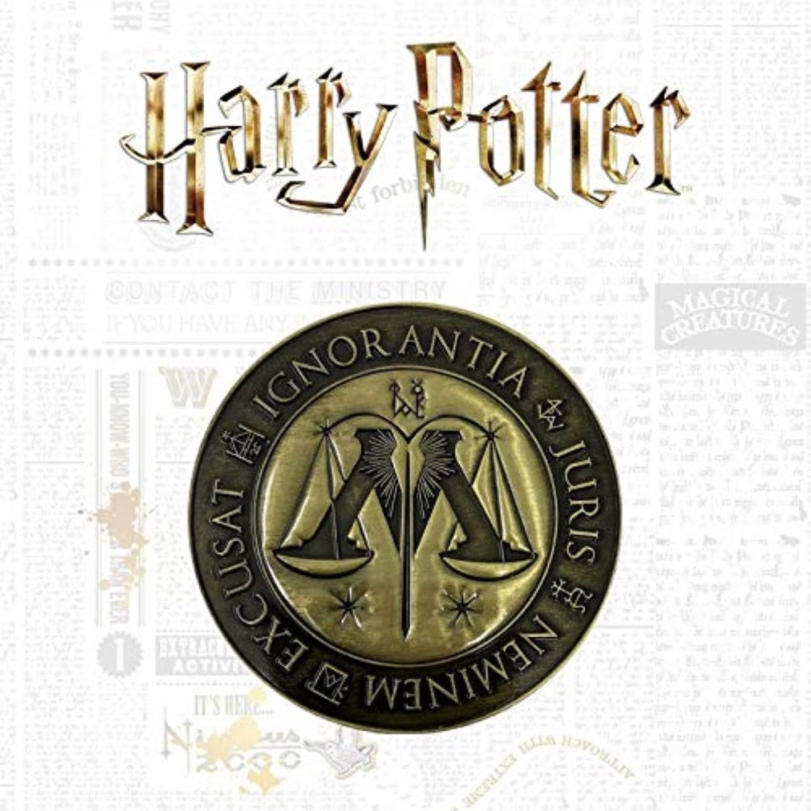 FaNaTtik THG-HP20 Harry Potter Limited Edition Ministry of Magic Medallion, Smal