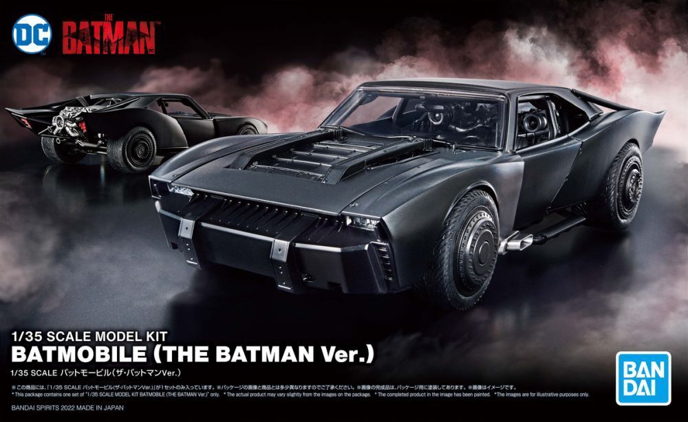 The Batman BATMOBILE 1/35 Model Kit Montaggio DC Comics Sideshow Bandai Japan