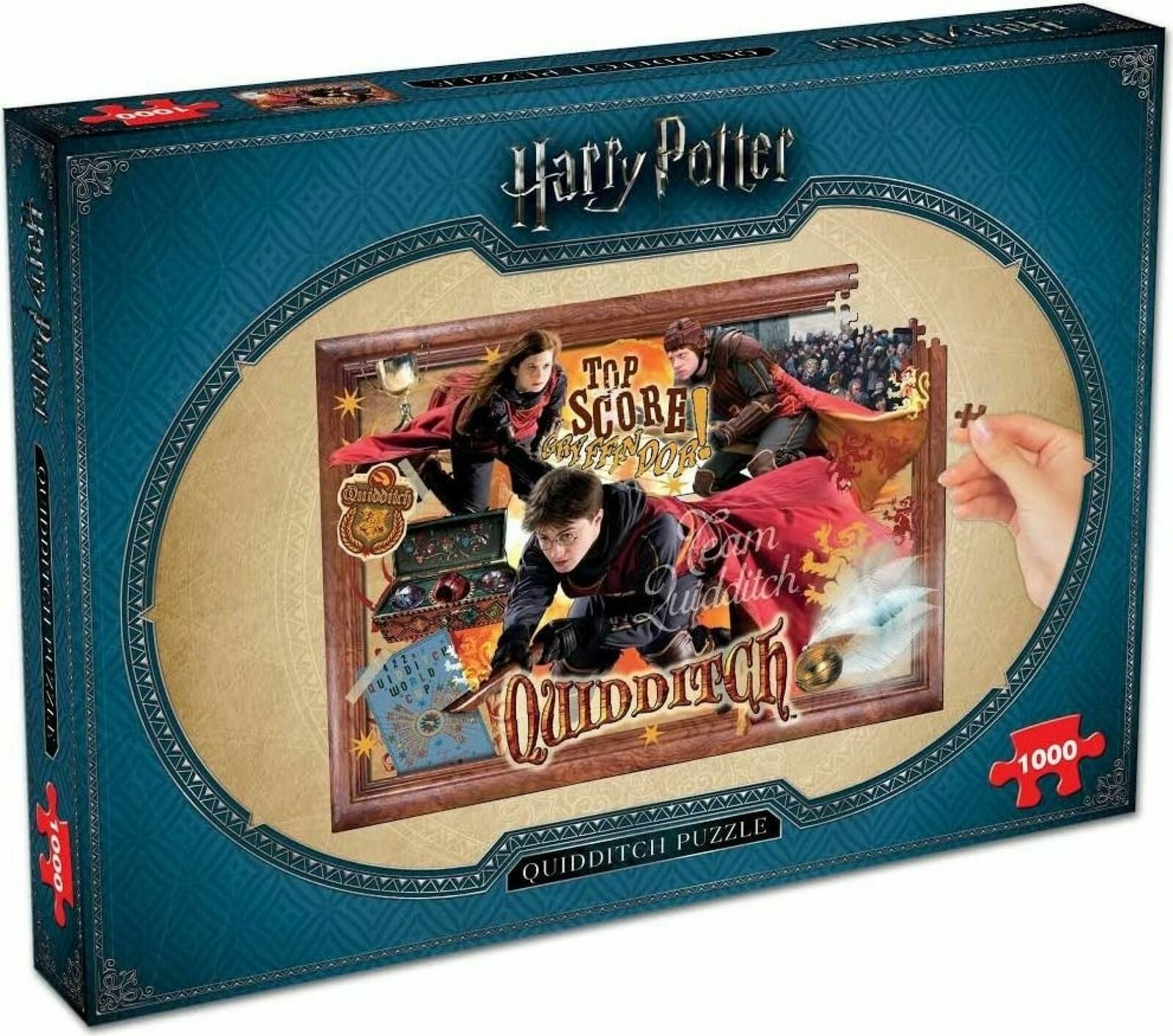 PUZZLE HARRY POTTER QUIDDITCH HOGWARTS GRIFONDORO 1000 PZ ORIGINALE