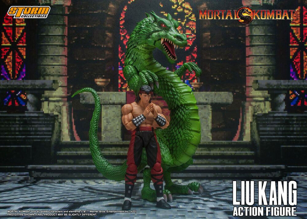 MORTAL KOMBAT: "Box Damaged" LIU KANG 1/12 Action Figure 18 cm STORM COLLECTIBLE