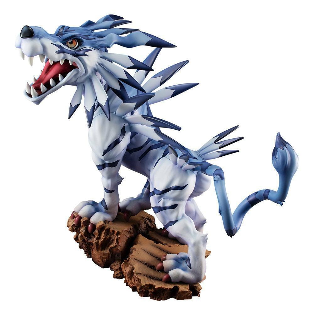 DIGIMON ADVENTURE - Garurumon Battle Ver. Pvc Figure Precious G.E.M. MegaHouse