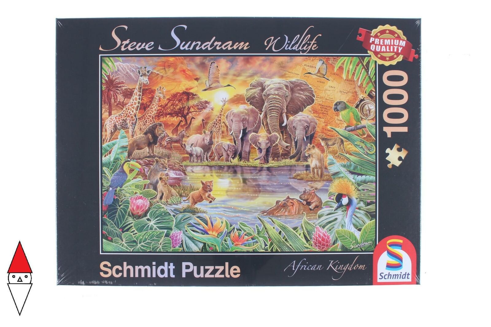 PUZZLE ANIMALI SCHMIDT ANIMALI VARI AFRICAN WILDLIFE 1000 PZ