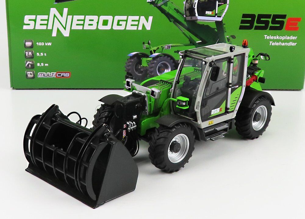 1/32 UNIVERSAL HOBBIES - SENNEBOGEN - 355E TELESCOPIC TRACTOR - ELEVATORE UH8170