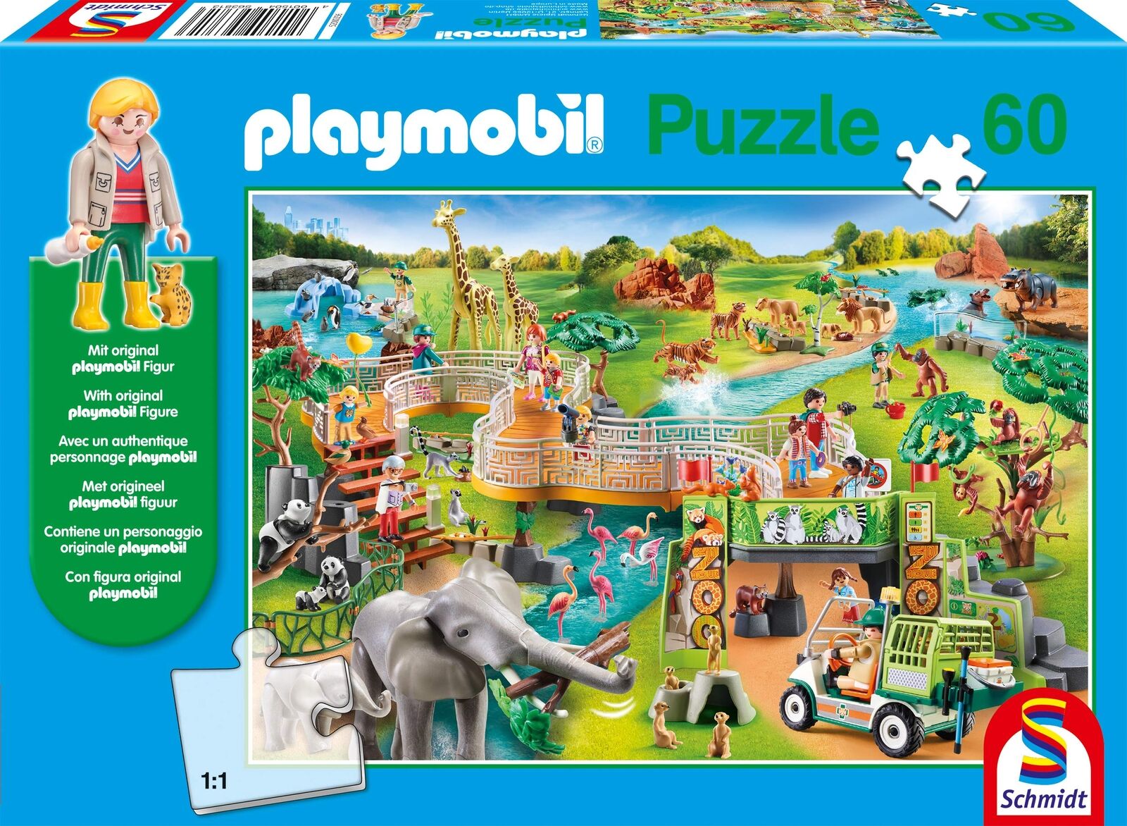 Playmobil: A Zoo Adventure Puzzle & Play (60pc) inc. one figure
