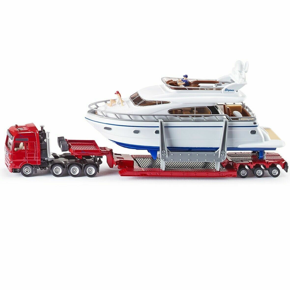 SIKU SUPER 1:87 IN METALLO - MOTRICE MAN E PIANALE PORTA YACHT ART 1849