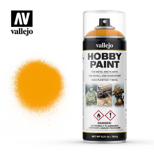 Vallejo Hobby Paint Primer Spray Sun Yellow 400ml