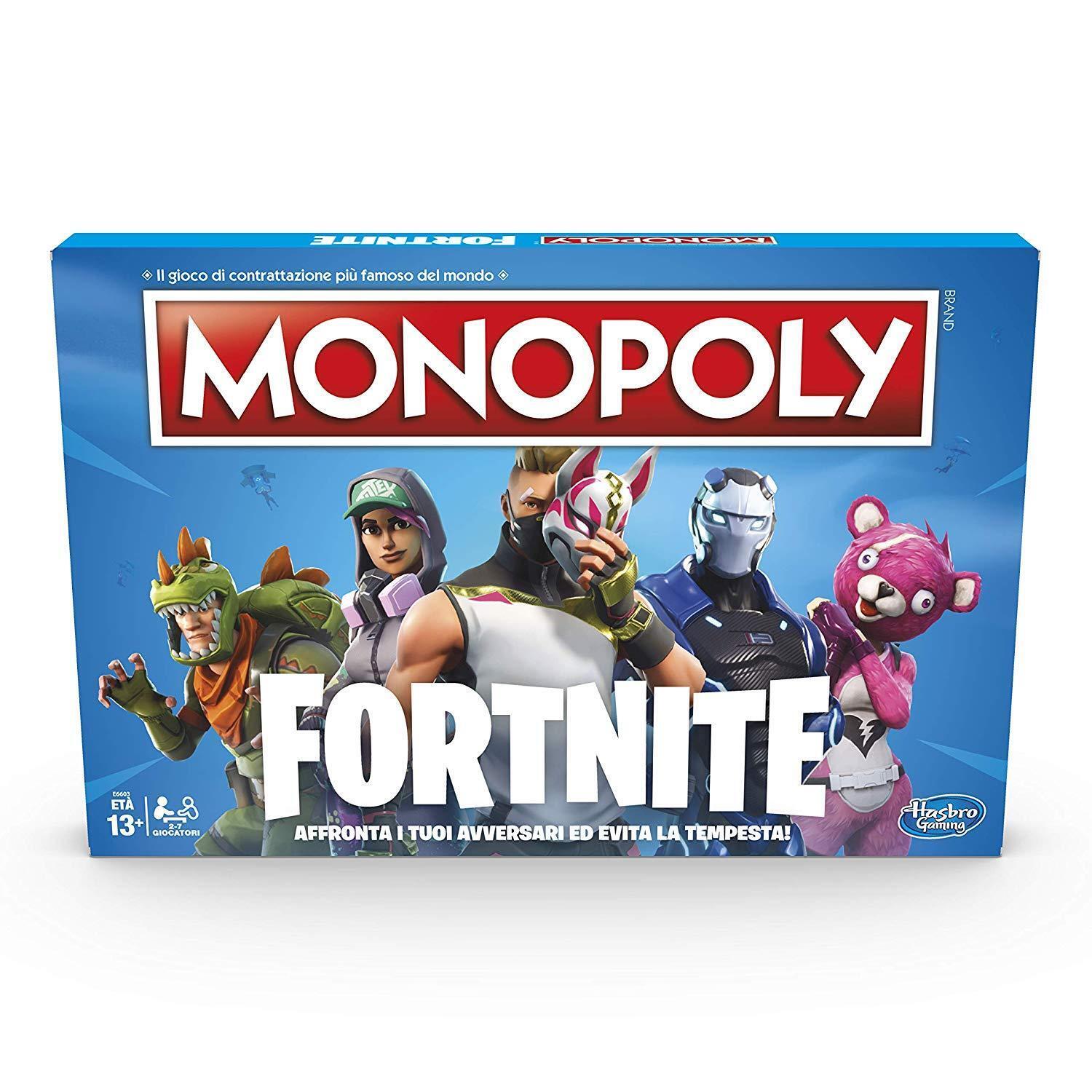 HASBRO MONOPOLY MONOPOLI FORTNITE GIOCO IN SCATOLA 13+ ANNI NUOVO SIGILLATO
