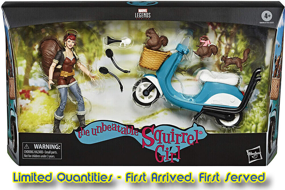 The Unbeatable Squirrel Girl + Scooter Marvel Legends Action Figure HASBRO