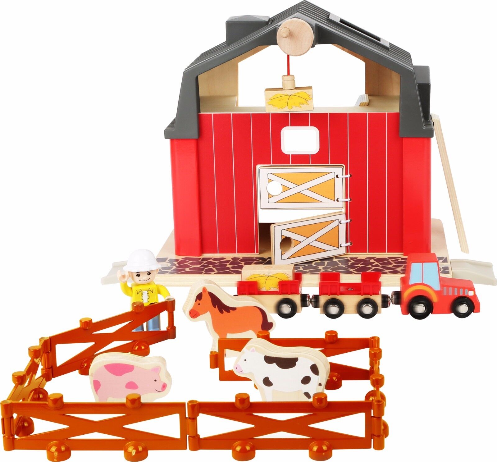 Small Foot World Fattoria legno 10800 Farm Grange Granja Bauernhof