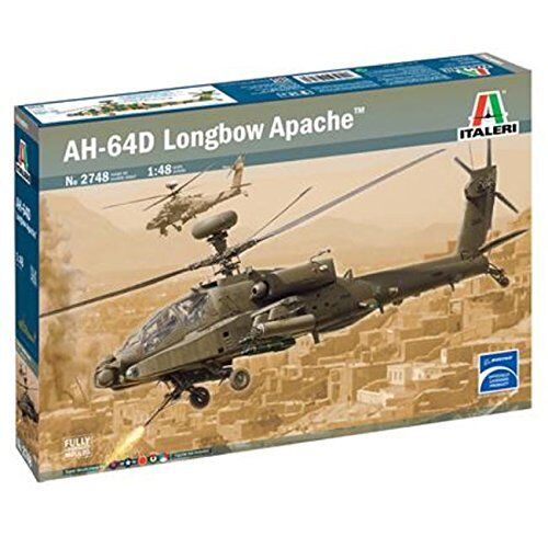 AH-64D Longbow Apache Elicottero Helicopter Plastic Kit 1:48 Model ITALERI