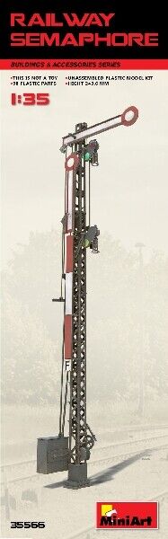 Railway Semaphore Diorama Accessories 1:35 Plastic Model Kit MINIART