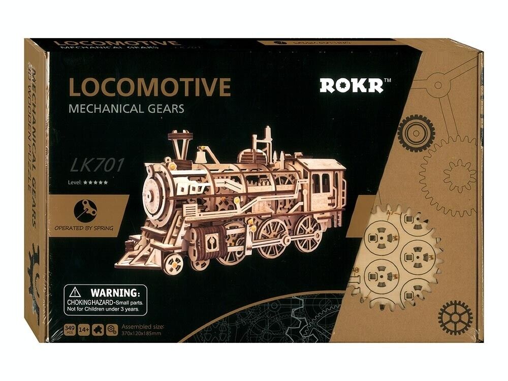Locomotiva: Meccanico Marce : ROKR Mobile Legno 3D Treno Puzzle Modello: Età 14