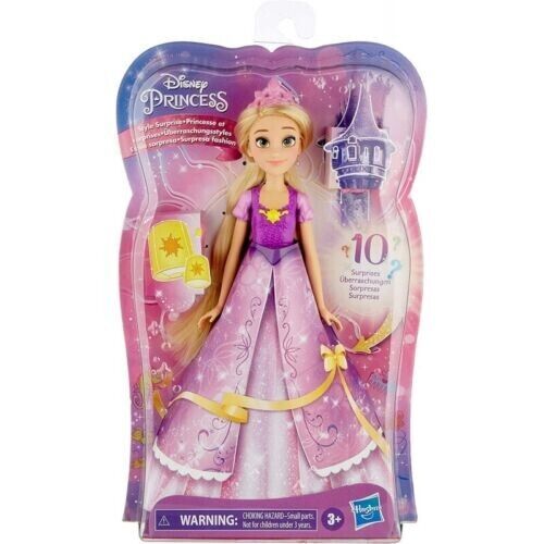 Hasbro Disney Princess Style Surprise Rapunzel, bambola con 10 accessori...