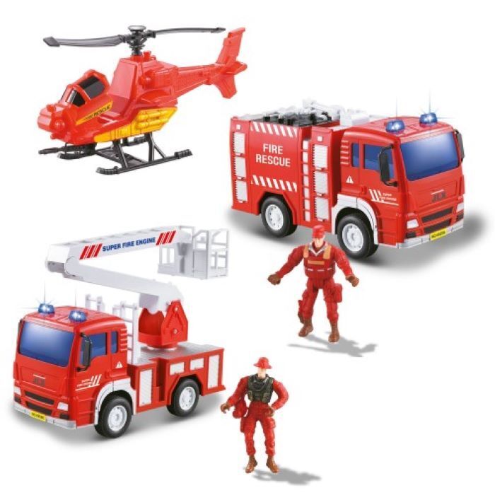 Giocheria Forti Eroi Playset Vigili del Fuoco