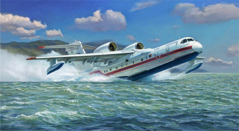 Beriev Be-200 Amphibious Aircraft 1:144 Plastic Model Kit ZVEZDA