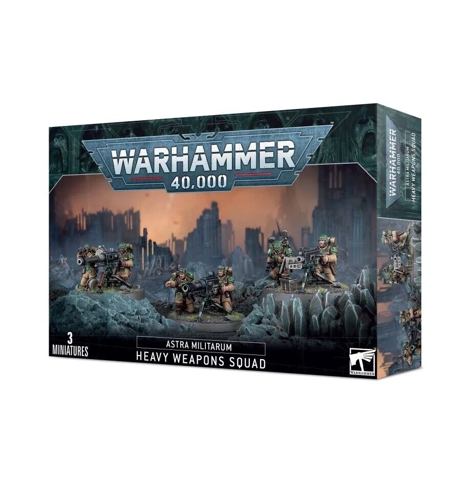HEAVY WEAPONS SQUAD set di 3 miniature ASTRA MILITARUM warhammer 40k CITADEL età