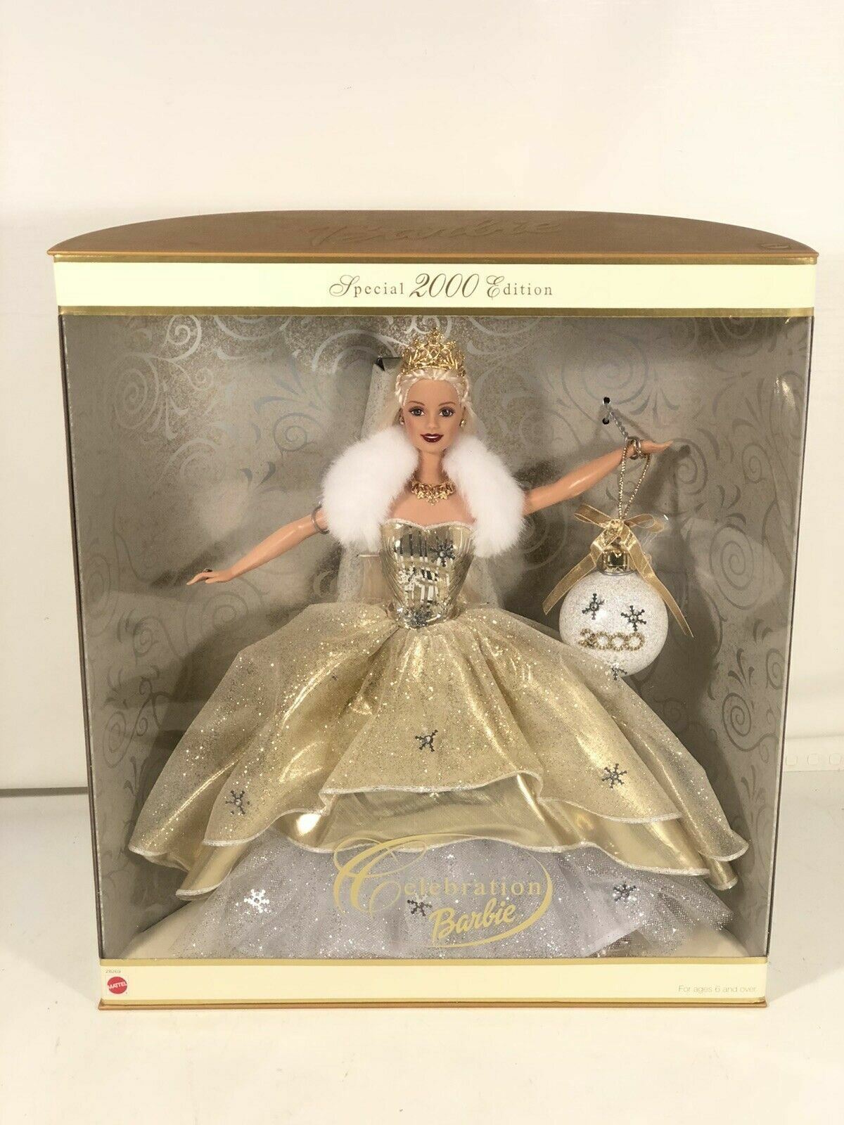 Celebrazione Barbie Speciale 2000 Edizione Nuovo Anni Abito Glitter Ornamento