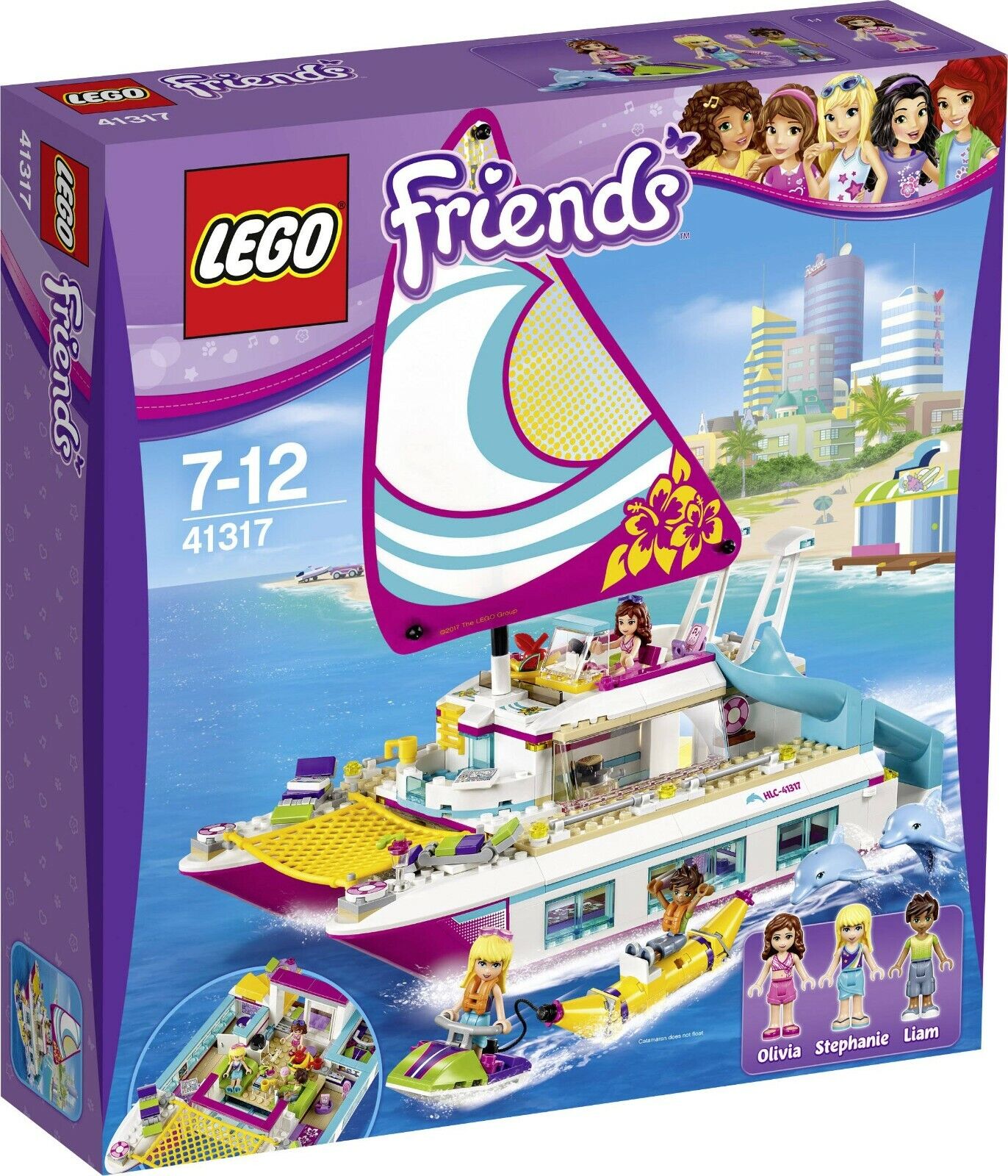 LEGO FRIENDS IL CATAMARANO 7 -12 ANNI FUORI PRODUZIONE ART 41317