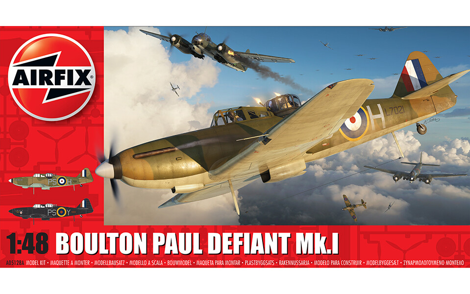 Boulton Paul Defiant Mk.1 1:48 Plastic Model Kit AIRFIX