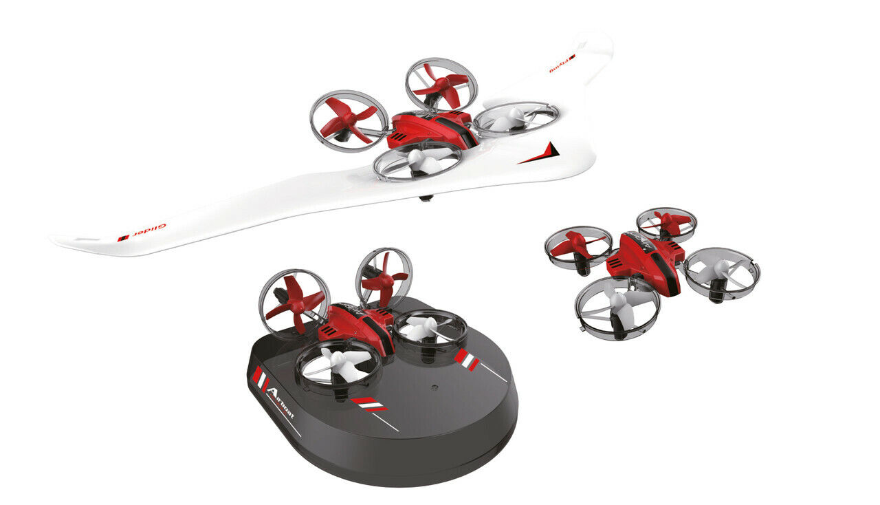 Drone Aliante Hovercraft Radiocomandato Air Genius 2.4 Ghz 3 in 1