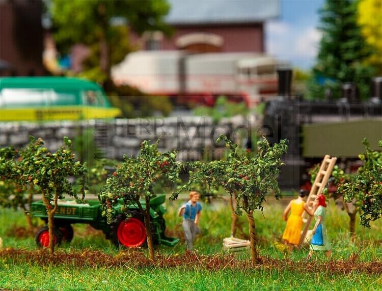 FALLER 181359 - Set 10 piccoli alberi di mela. Scala H0 1:87