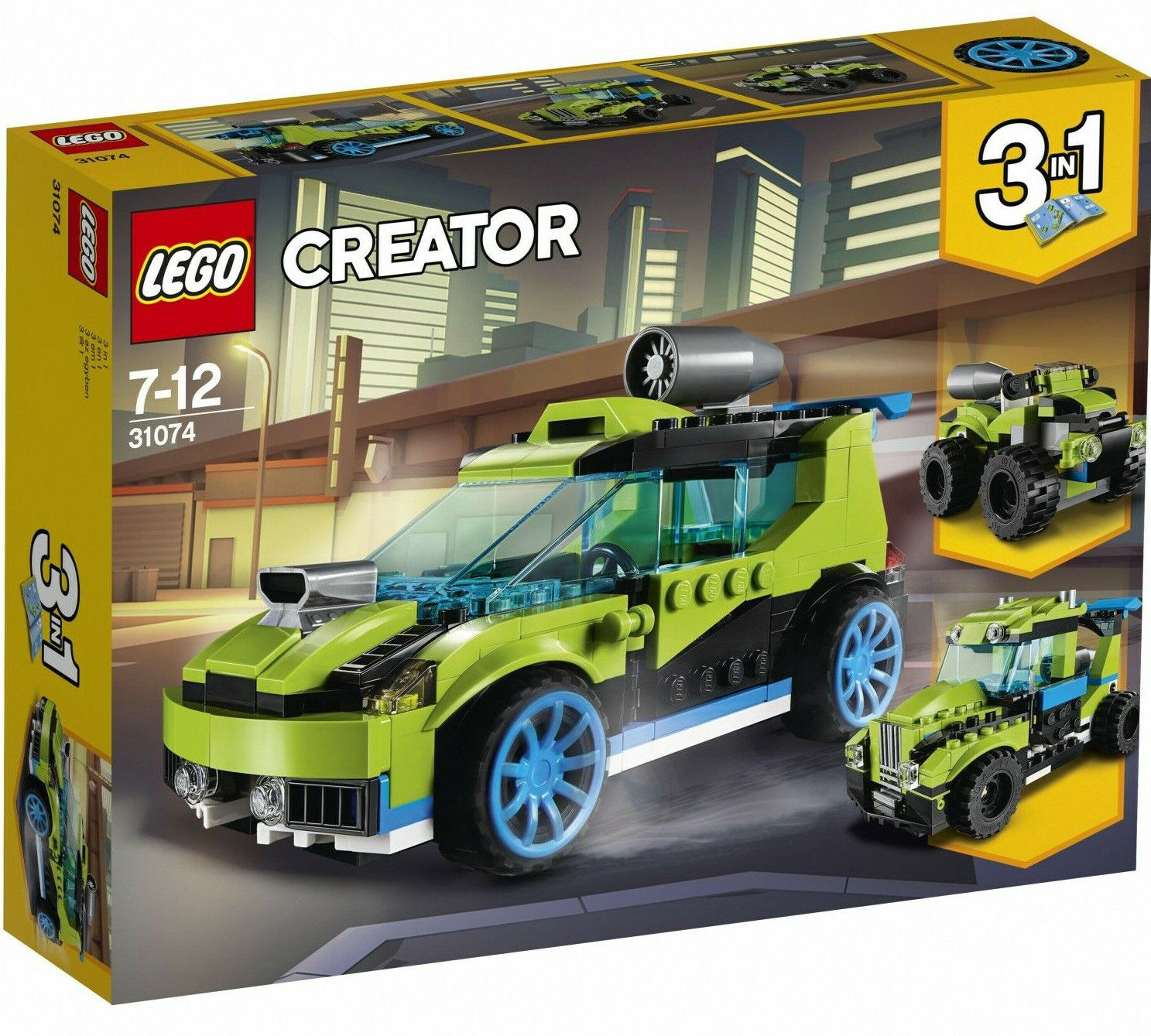 LEGO Creator Auto Di Rally a Reazione 3 IN 1 7-12 Anni 31074
