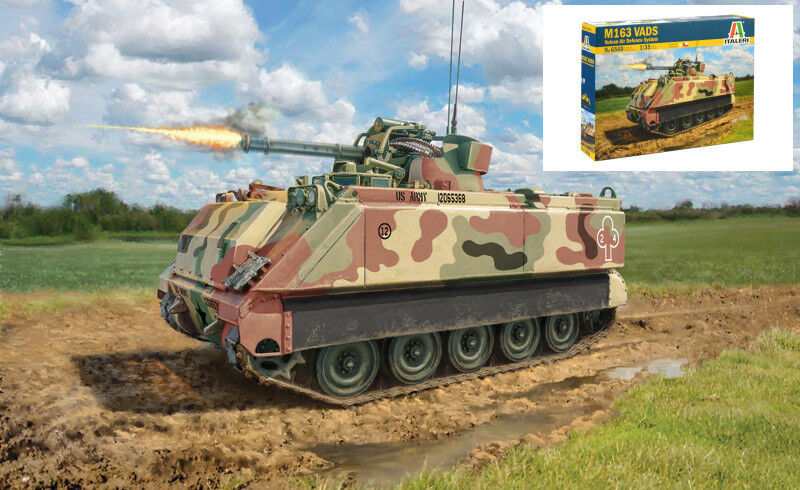 M163 Vads Vulcan Air Defence System Plastic Kit 1:35 Model ITALERI
