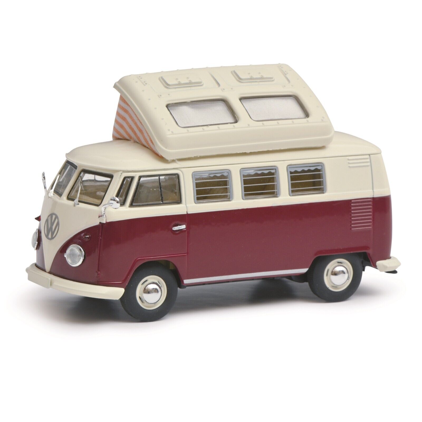 Volkswagen T1b Campeggio Car 1/43 Granato & Avorio, Édit. Limitée-schuco