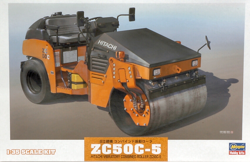 Vibratory Combined Roll Hitachi Zc50c5 Plastic Kit 1:35 Model HASEGAWA