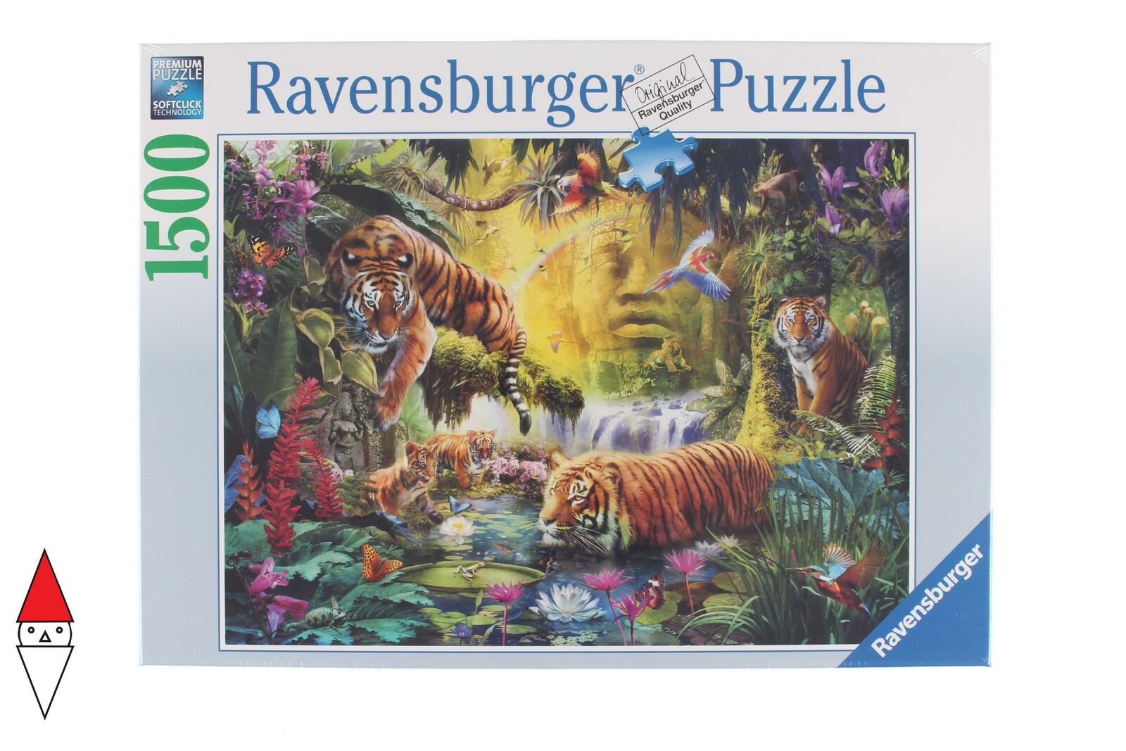 PUZZLE ANIMALI RAVENSBURGER TIGRI IDILLIO ALLA POZZA D ACQUA 1500 PZ