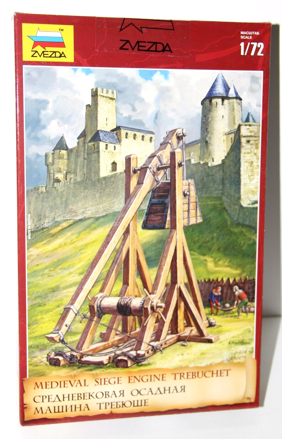 ZVEZDA 1:72 KIT - MACCHINA ASSEDIO MEDIEVAL SIEGE ENGINE TREBUCHET ART 8516