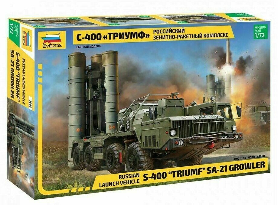 ZVEZDA 1:72 KIT VEICOLO DA LANCIO RUSSO C-400 "TRIUMF" SA-21 GROWLER ART 5068