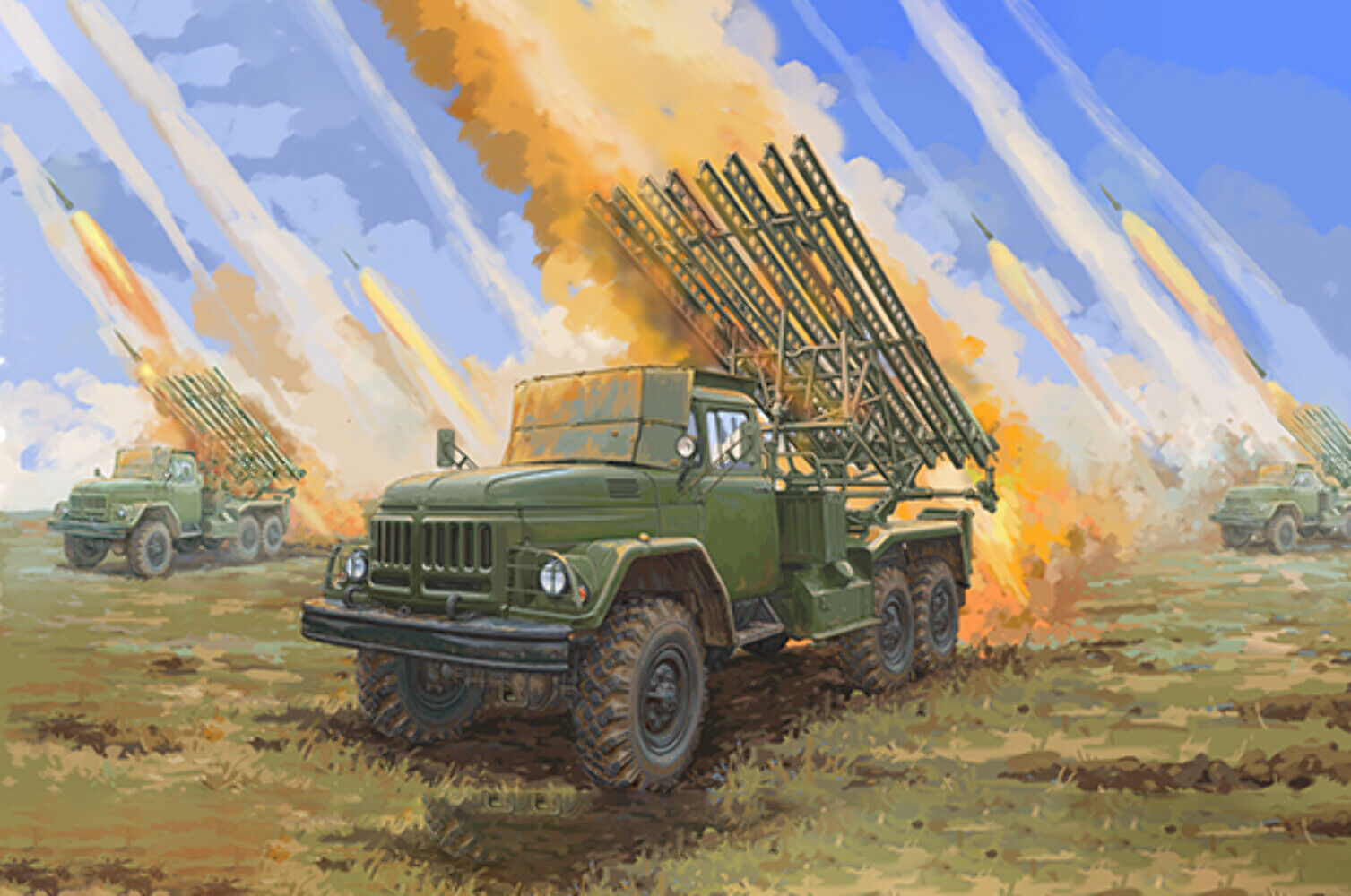 Trumpeter 1/35 01062 SOVIET 2B7R MULTIPLE ROCKET LAUNCHER BM-13 HMM