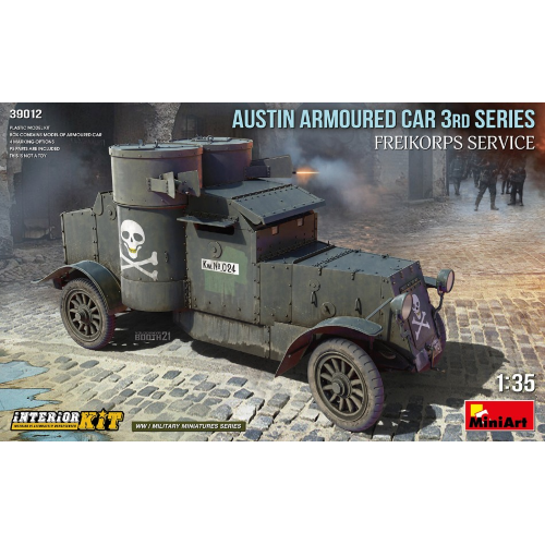 AUSTIN ARMOURED CAR 3rd SERIES FREIKORPS SERVICE INTERIOR KIT 1:35 Miniart