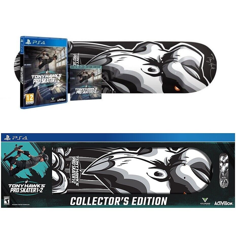 TONY HAWK'S PRO SKATER 1+2 PS4 |COLLECTOR'S EDITION + SKATEBOARD| PLAYSTATION 4