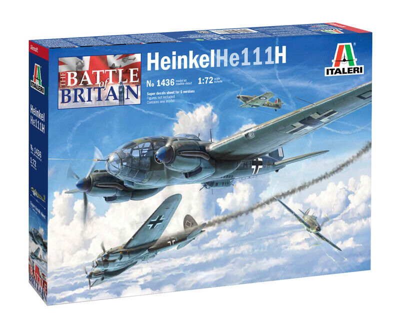 Heinkel HE 111 H-6 Battle Of Britain 80th Annversary Bomber 1:72 Plastic Kit