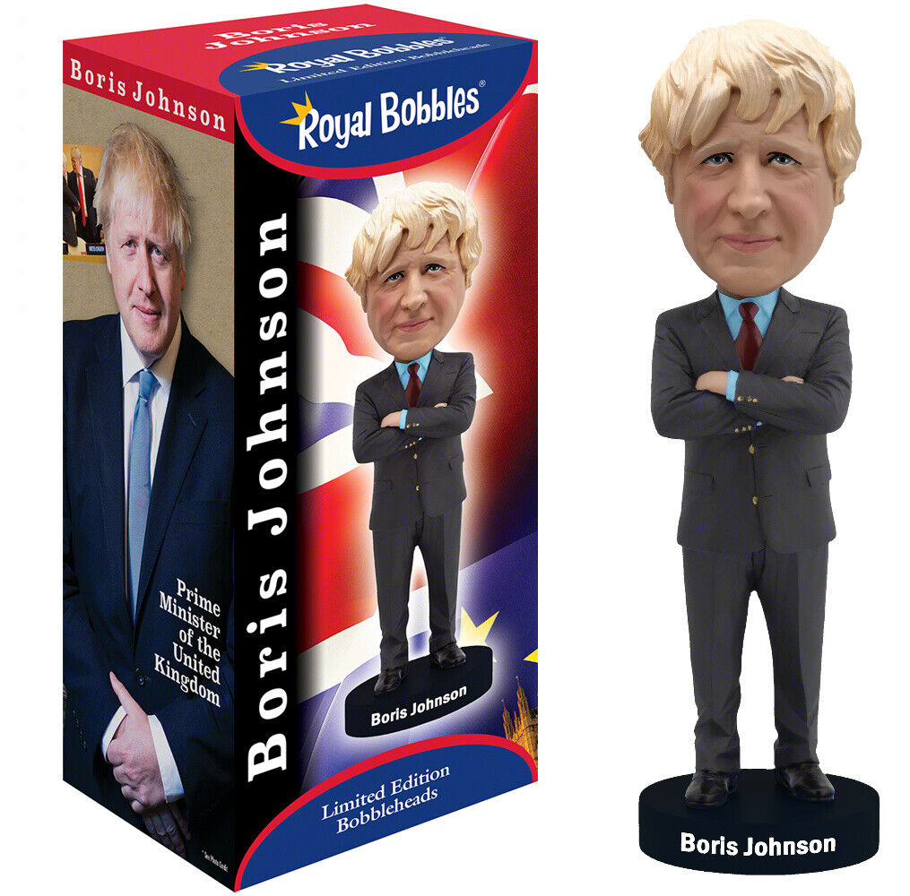Boris Johnson Bobblehead Resin Figure ROYAL BOBBLES