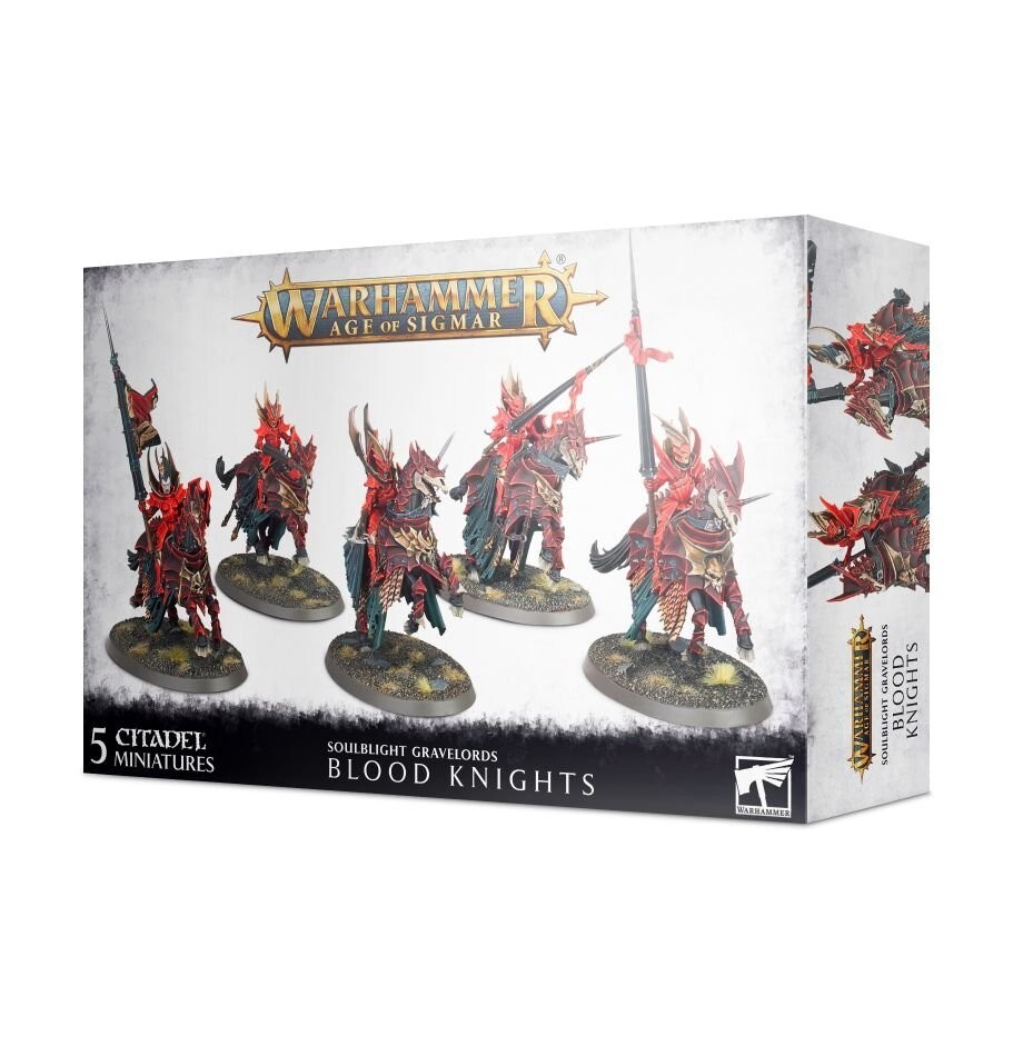 BLOOD KNIGHTS Soulblight Gravelords 5 miniature cavalleria vampirica Age of Sigm