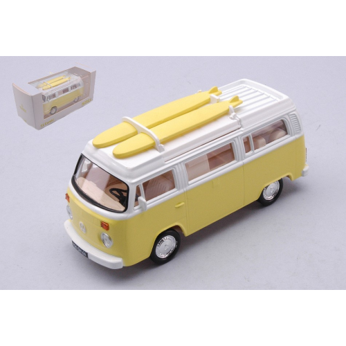 VW COMBI T2B CAMPER VAN 1973 YELLOW JET-CAR 1:43 Norev Campers-Roulottes