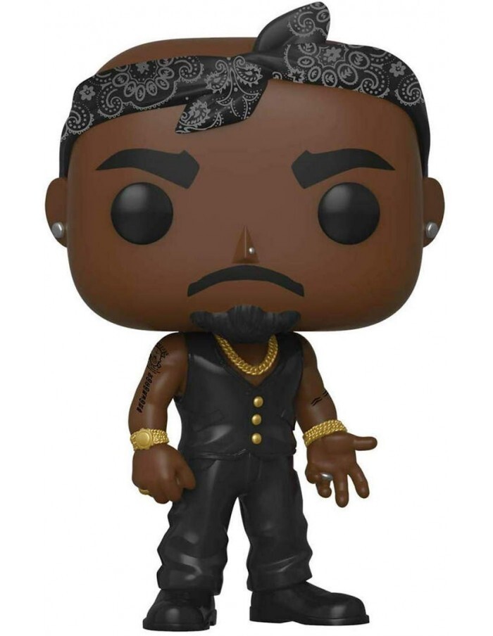 FUNKO POP MUSIC ROCKS 2PAC TUPAC SHAKUR BANDANA VINYL FIGURE NEW!