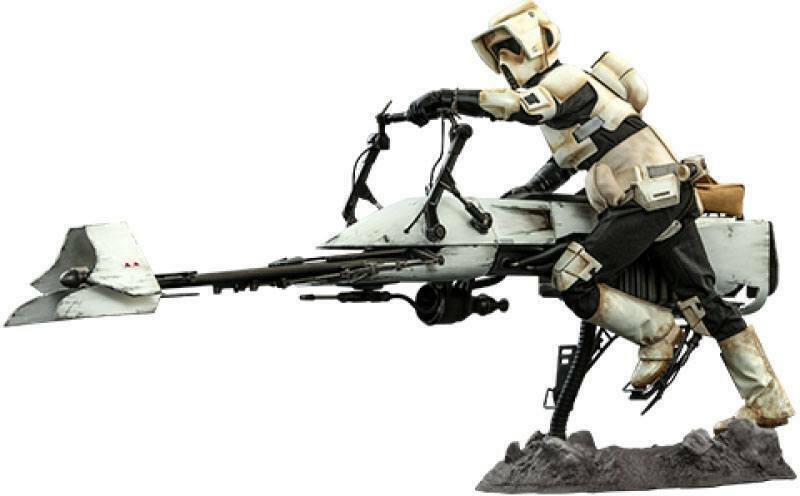 STAR WARS Mandalorian Scout Trooper & Speeder Bike 1/6 Action Figure Hot Toys