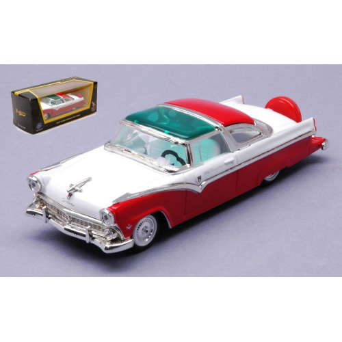 FORD CROWN VICTORIA 1955 RED/WHITE 1:43 Lucky Die Cast Auto Stradali Die Cast