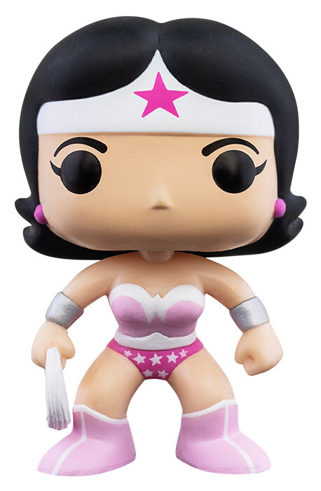 Breast Cancer Awareness BCA Wonder Woman POP Heroes #350 Vinyl Figure FUNKO