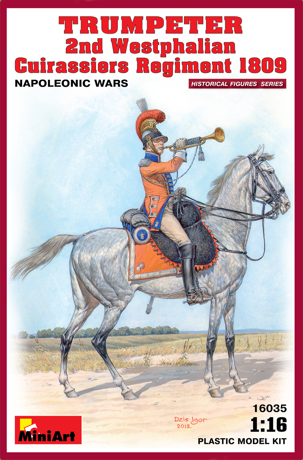 1:16 Miniart Trumpeter. 2st Westphalian Cuirassiers Regiment Kit MIN16035 Modell