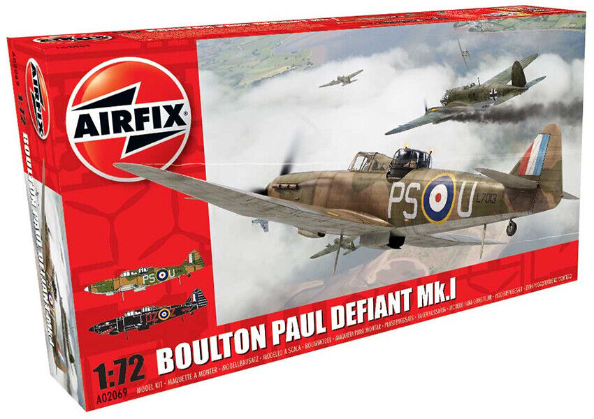 Boulton Paul Defiant Mk. I 1:72 Plastic Model Kit AIRFIX