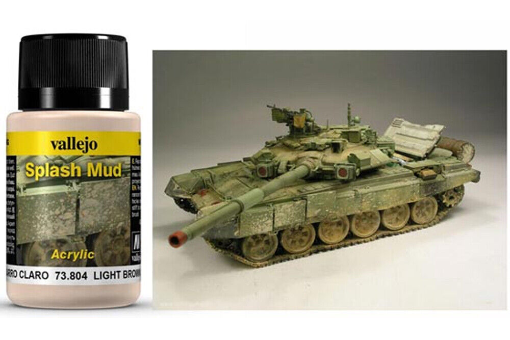 Vallejo WEATHERING Light Brown Splash Mud 40ml 73804 VALLEJO
